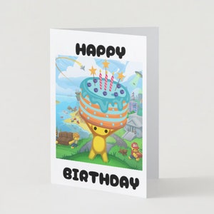 Carte d'anniversaire imprimable Wobbly Life * TÉLÉCHARGEMENT NUMÉRIQUE *