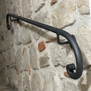 Handcrafted Wrought Iron Handrail – Florence Model – Diameter 25mm – Length 50–450cm – Indoor/Outdoor – Made in Italy
