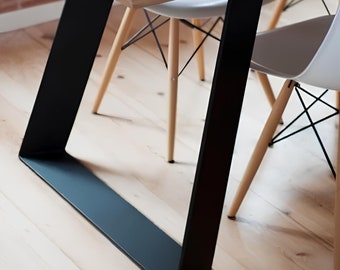 Pair of Industrial Metal Table Legs – 2 Pieces Made in Italy – Various Sizes Available