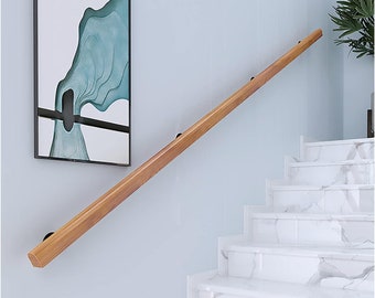 Wooden handrail model Fenice from 50 cm to 400 cm made in Italy - suitable for any home decor.