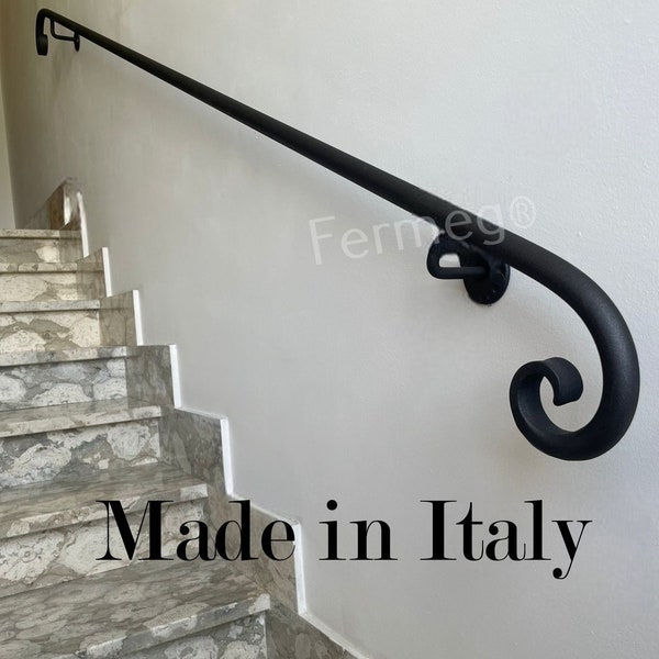 Wrought iron handrail from 50 cm to 400 cm Vatican model diameter 25 mm