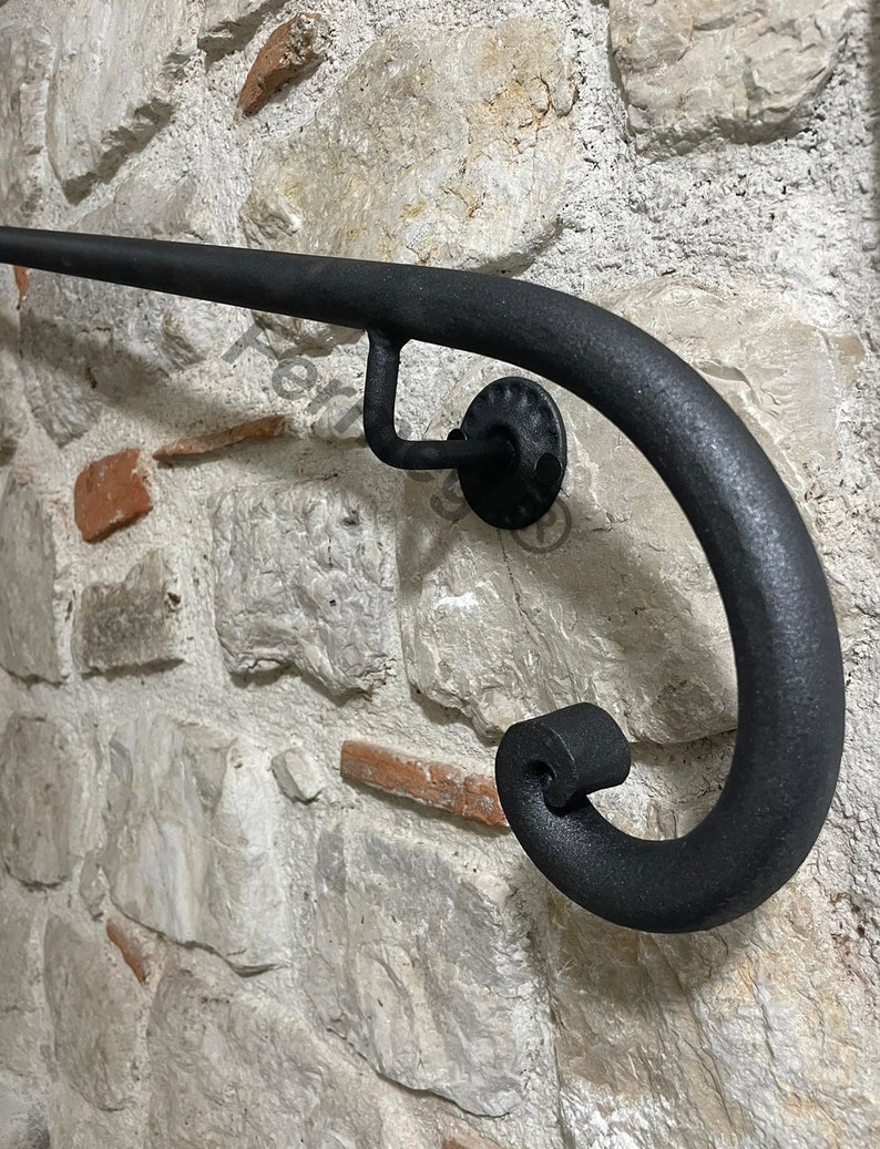 Wrought Iron Handrail with Riccio Firenze from 50 cm to 450 cm diameter 25 for internal and external 100% made in Italy image 2