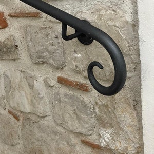 Wrought Iron Handrail Riccio Positano from 50 to 450 cm for indoors and outdoors 100% made in Italy product image 3