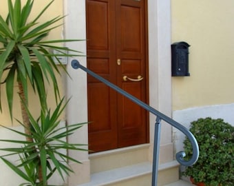Handcrafted Wrought Iron Handrail – Venezia Model – Height 90 cm – Customizable Lengths – Made in Italy – Indoor/Outdoor Use