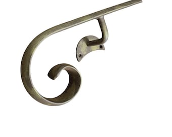 Handcrafted Wrought Iron Handrail – Napoli Model – Length 50–400 cm – Made in Italy – For Indoor and Outdoor Use