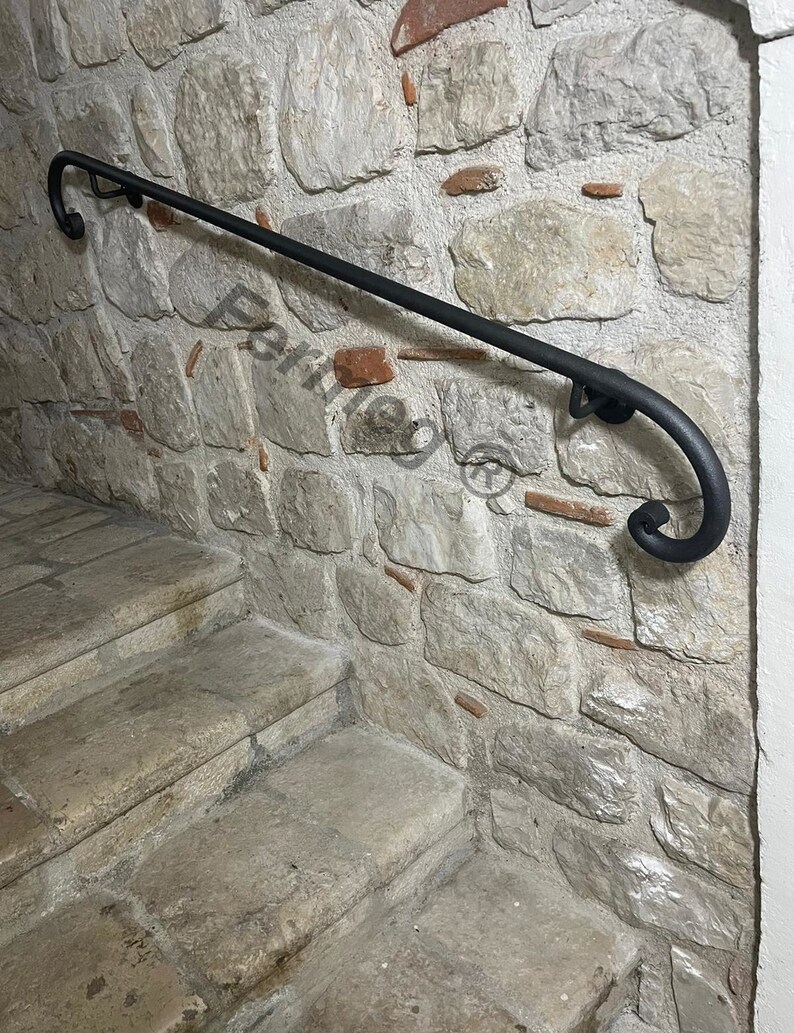 Wrought Iron Handrail with Riccio Firenze from 50 cm to 450 cm diameter 25 for internal and external 100% made in Italy image 6