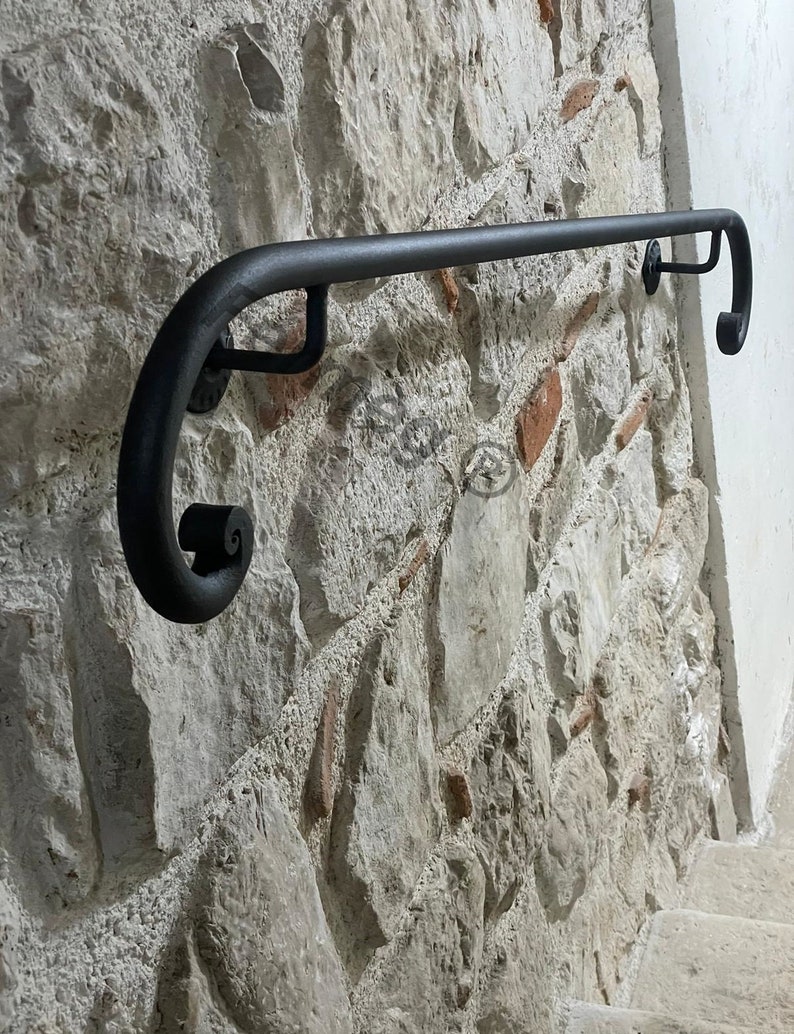 Wrought Iron Handrail with Riccio Firenze from 50 cm to 450 cm diameter 25 for internal and external 100% made in Italy image 7