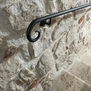 Wrought Iron Handrail Riccio Positano from 50 to 450 cm for indoors and outdoors 100% made in Italy product image 4