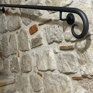 Wrought Iron Handrail Riccio Positano from 50 to 450 cm for indoors and outdoors 100% made in Italy product image 6