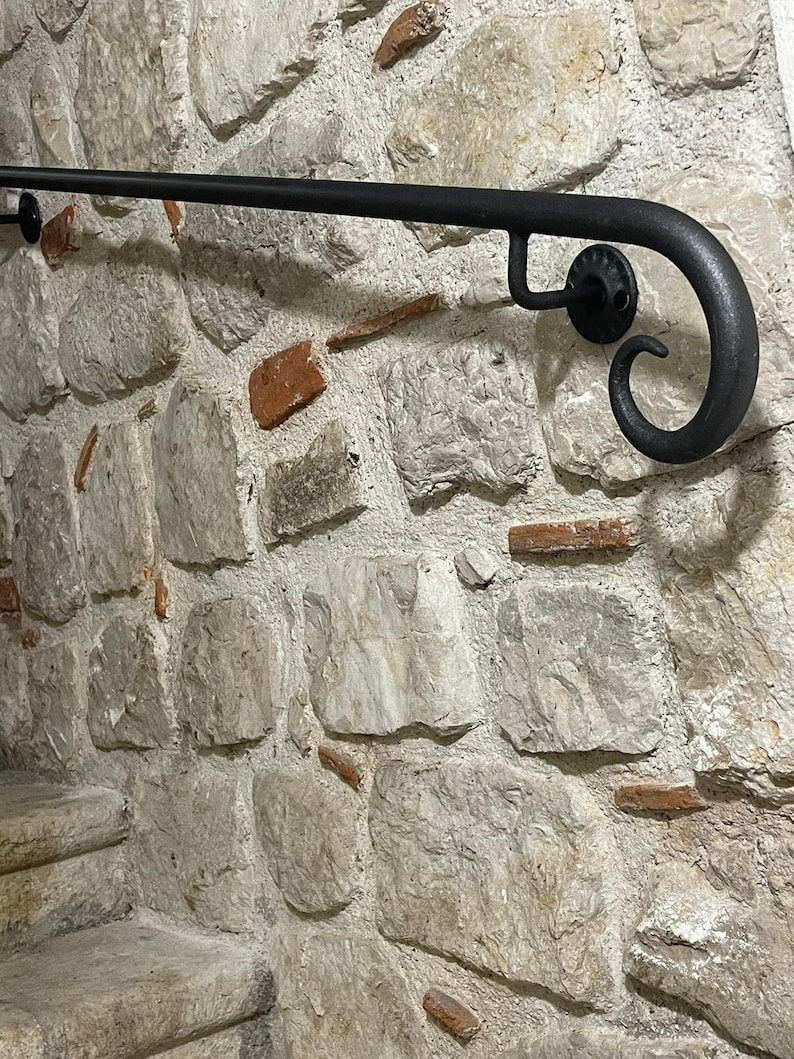 Wrought Iron Handrail Riccio Positano from 50 to 450 cm for indoors and outdoors 100% made in Italy product image 6