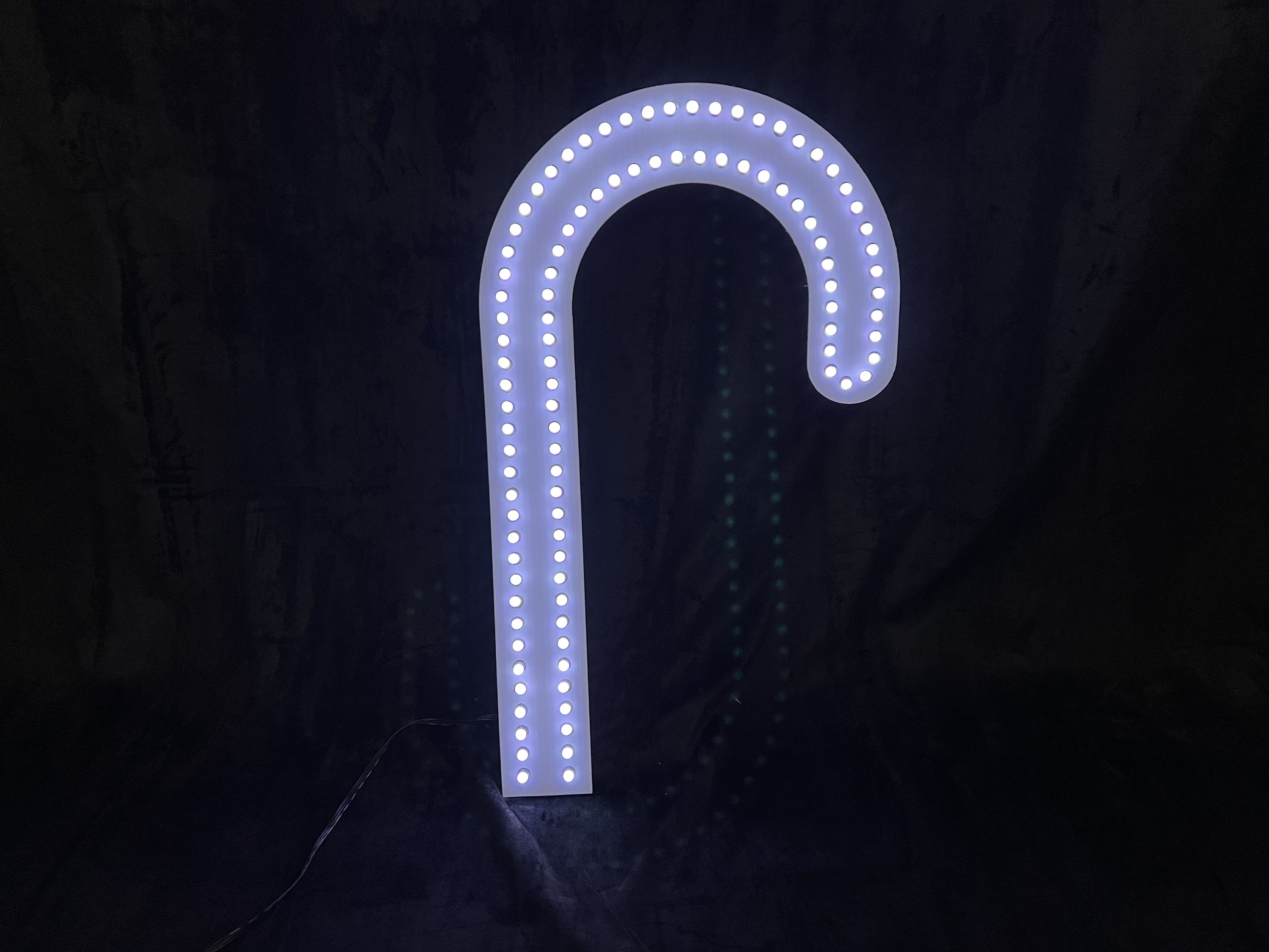 WS2811 12v Smart LED Candy Cane Prop 50 or 100 LED Light Show Prop