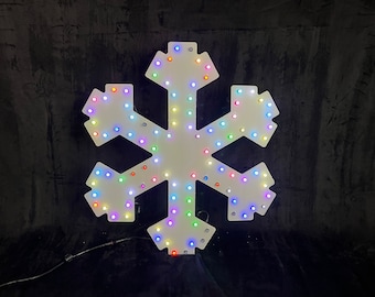 WS2811 12v Smart LED Christmas Snowflake Prop - 100 LED - Light Show Prop - XLights