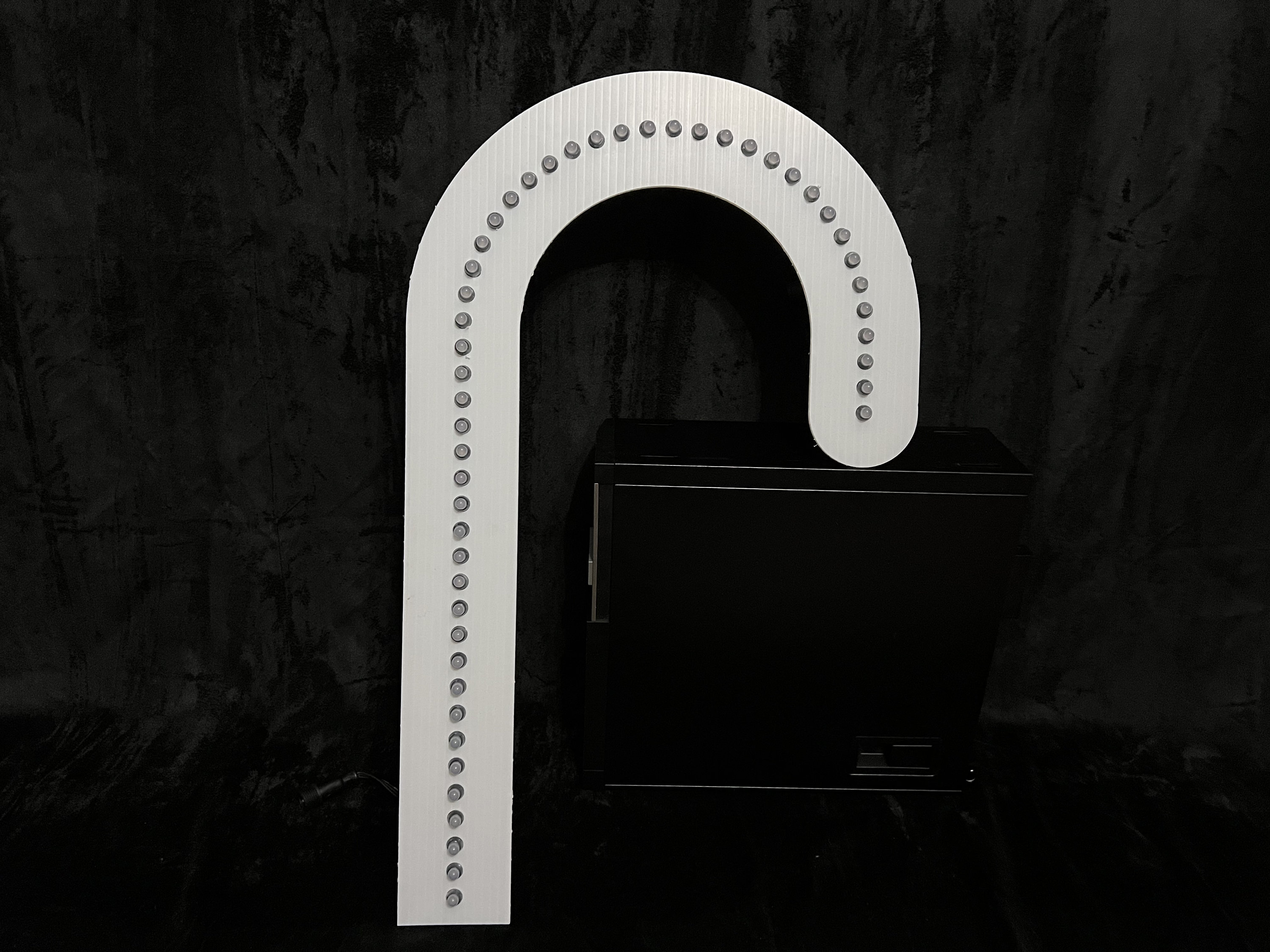 WS2811 12v Smart LED Candy Cane Prop 50 or 100 LED Light Show Prop