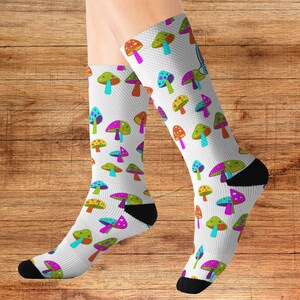 Enchanting Mushroom Delight: Mushroom Socks for Cottagecore Fans - Perfect Mushroom Gifts & Stoner Gifts for Her
