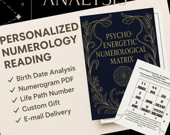 Personalized Numerology Report – Birth Date Analysis PDF | Life Path Number Reading