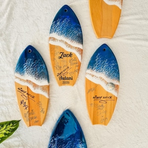 Personalized Aulani Autograph Surfboard Keepsake, Charachter Signature Display, Vacation Memory Gift