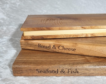 Personalized Book Shaped Cutting Board Walnut: Custom Book Lovers Gifts