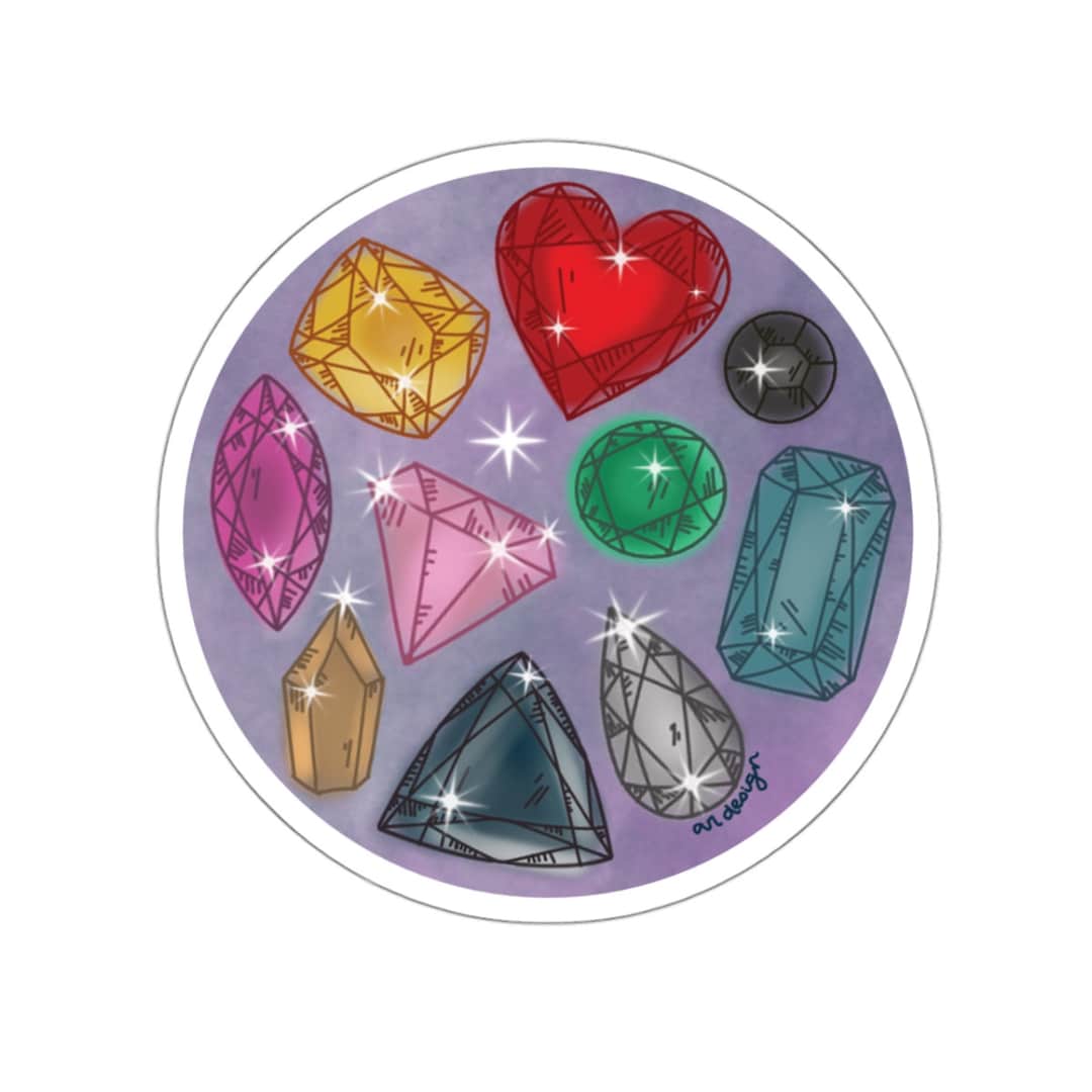 Transparent Stone Sticker Bejeweled Gemstones Sticker | Eras Tour Albums | 3 Sizes | Transparent ...