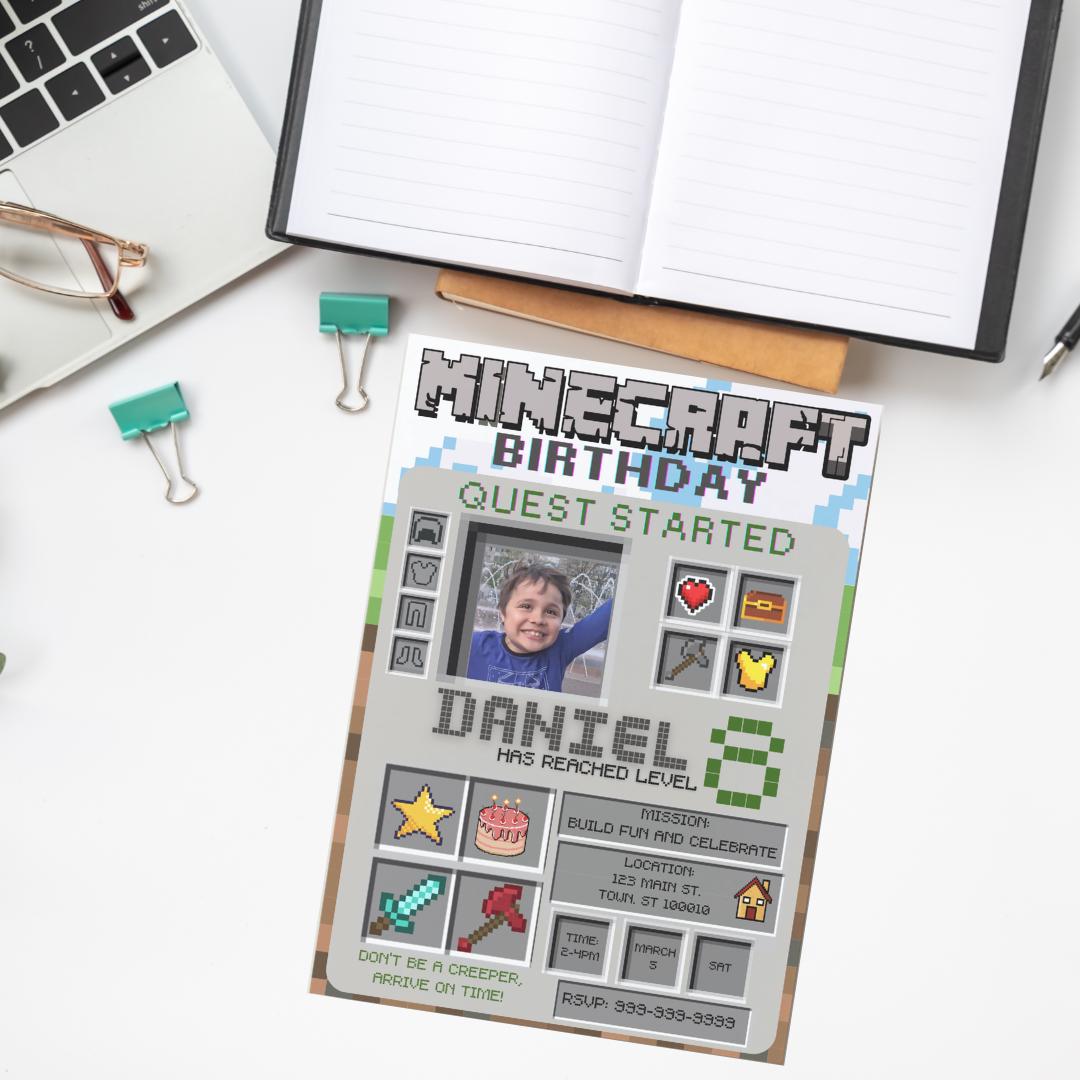 Editable Inventory Card Invite