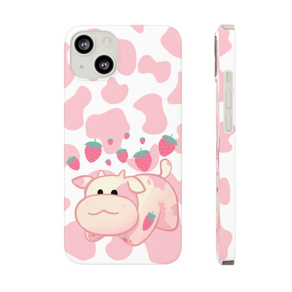 Strawberry Pillow Pet Cow Phone Case Strawberry Cow Cute Phone