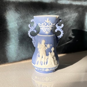 Blue Jasperware Porcelain Vase