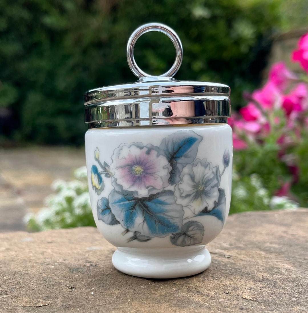 Egg Poacher - Egg Coddler by Royal Worcester - Floral Pattern