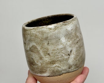 Ręcznie robiony kubek ceramiczny | Filiżanka herbaty | Bez nóżki kieliszek do wina