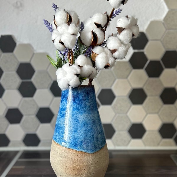 Handgefertigte Keramikvase, moderne Vase, einzigartige Keramikvase, modernes Dekor