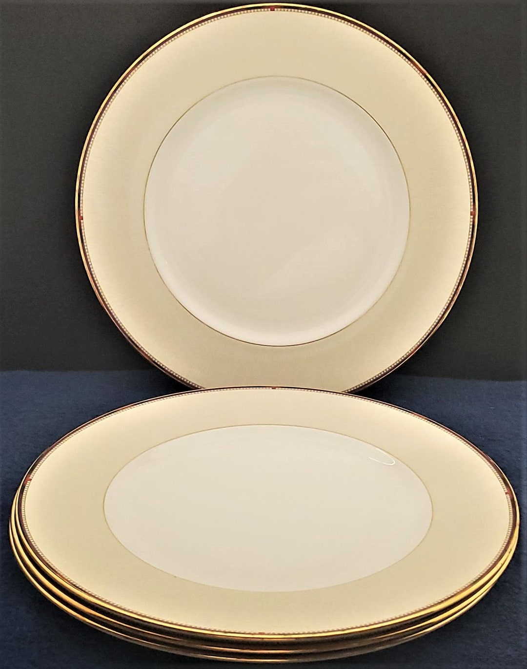 Set of 4 Wedgwood Pashmina Dinner Plates Etsy