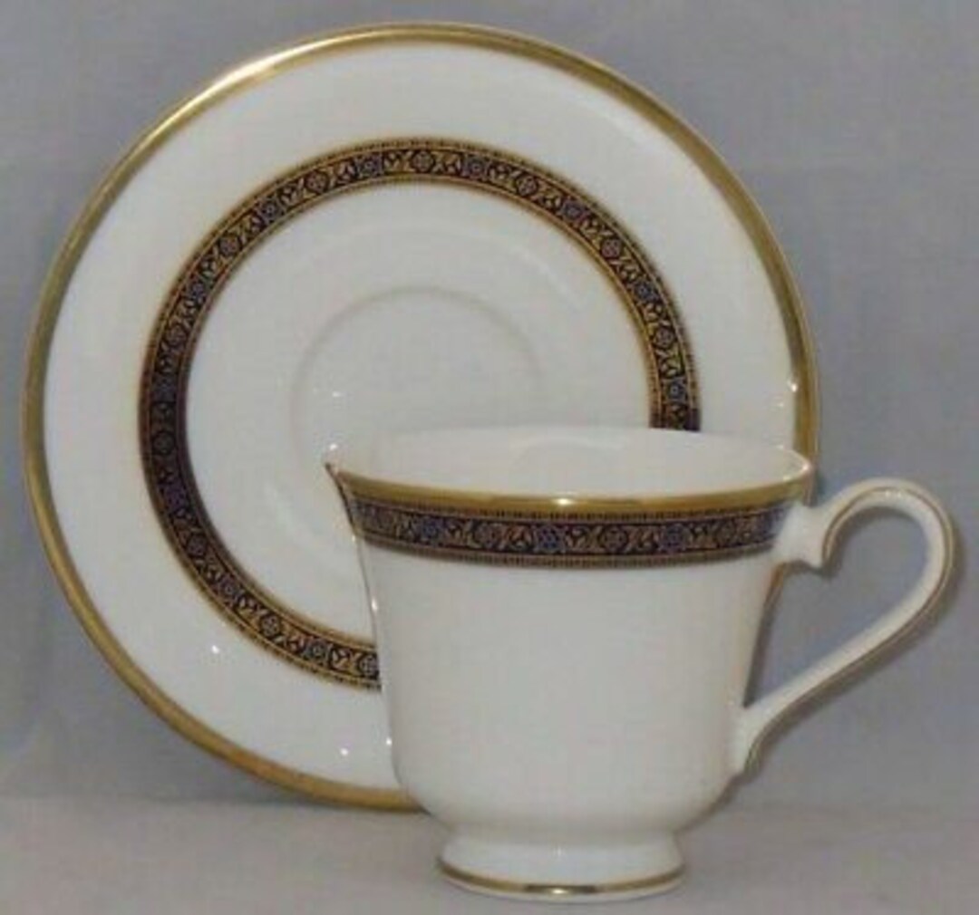 Set of 4 Royal Doulton Harlow Footed Cup & Saucer Sets Etsy
