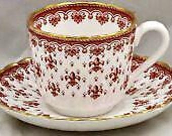 ハロうー特価』Spode 『Fleur de Lys Red』大皿6枚