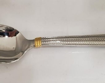 Set of 4 Ralph Lauren Golden Wainwright Place/Oval Soup Spoons