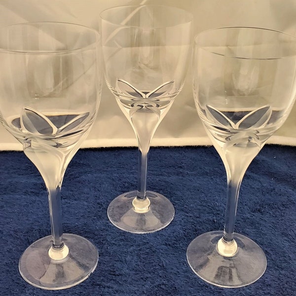 Set of 3 Rosenthal Iris (Frosted Stem) White Wine