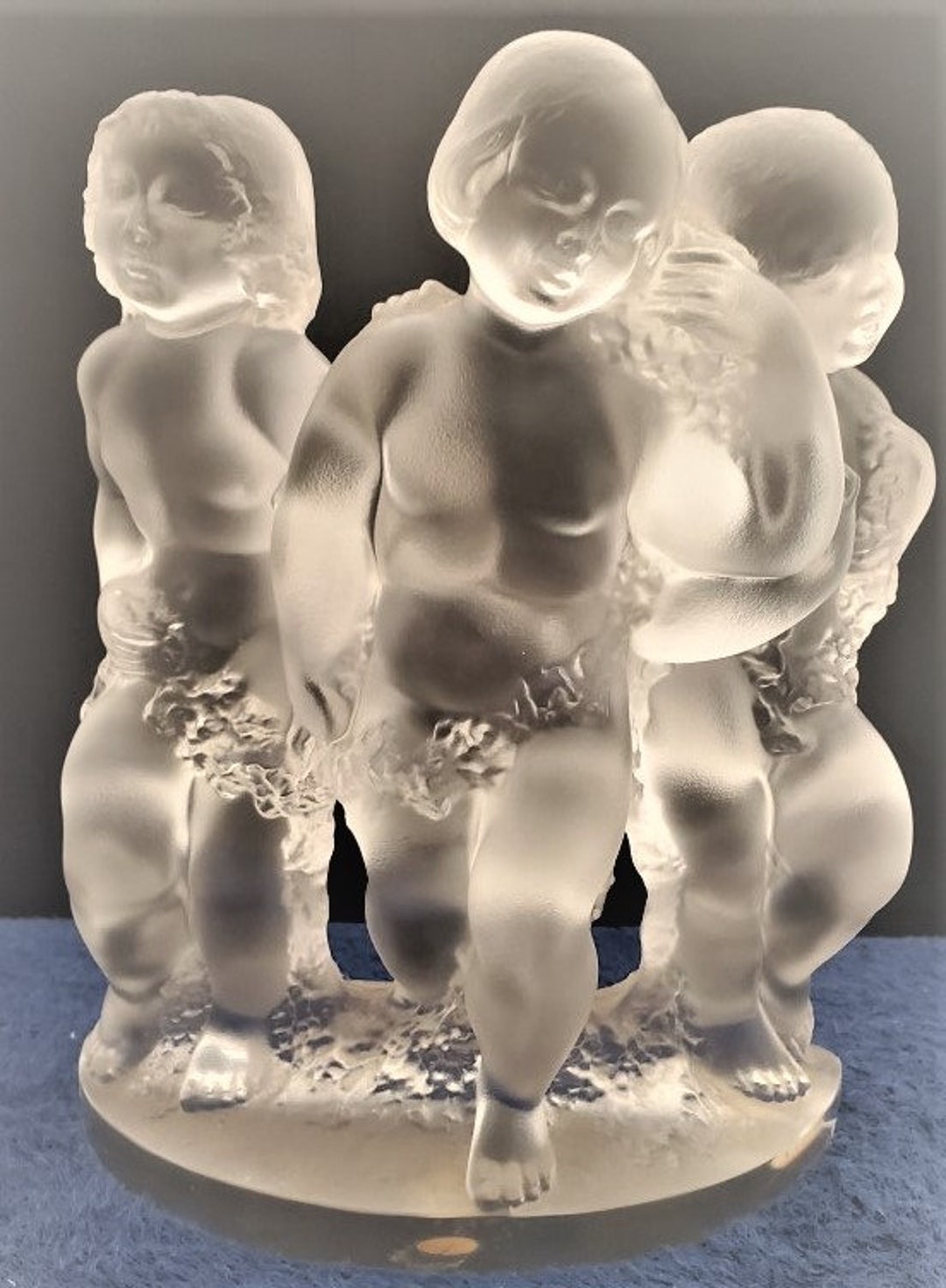 Lalique Figurines Demi Group Figurine 11620 Etsy
