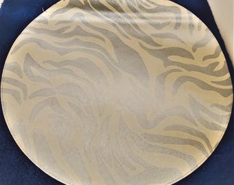 Bodrum Safari Leather Round Mat Set of 6