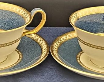 Set of 5 Wedgwood Ulander Powder Blue Dinner Plates - Etsy