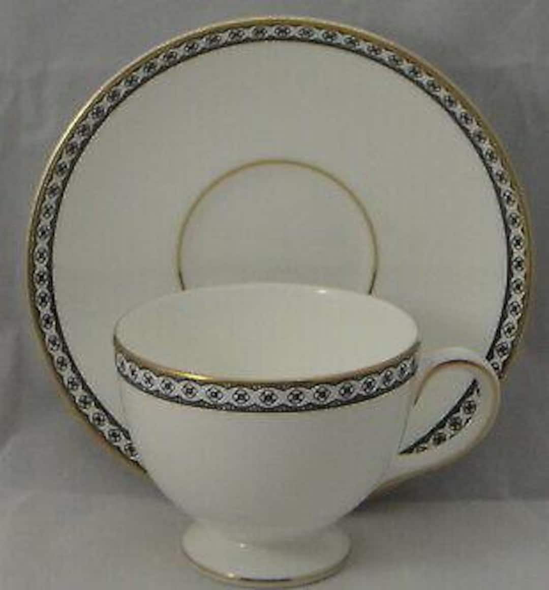 Set of 6 Wedgwood Ulander Black Cup & Saucer Sets - Etsy