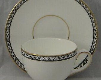 Set of 6 Wedgwood Ulander Black Cup & Saucer Sets - Etsy