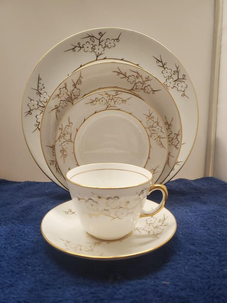 Spode Geisha Gold 5 Piece Place Setting LK - Etsy