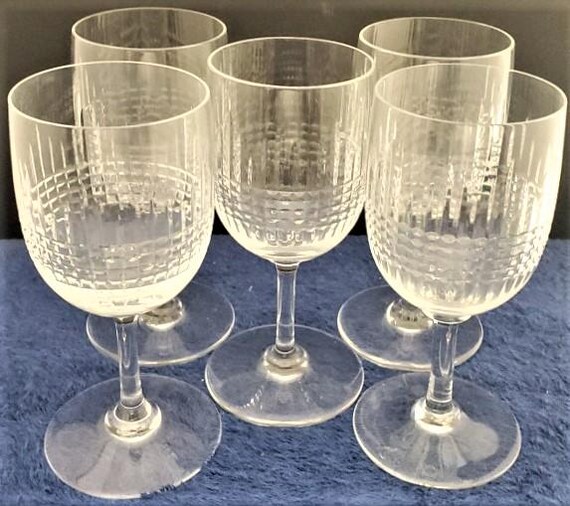 Set of 5 Baccarat Nancy Water Goblets - Etsy