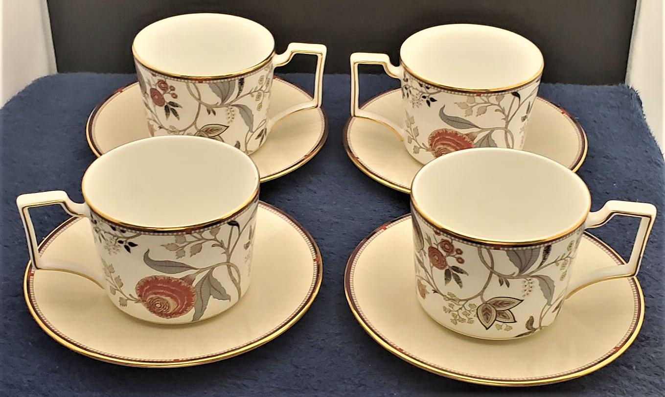 ４点 新品 ウェッジウッド パシュミナ カップ＆ソーサー 大皿 取り皿 ウェッジウッド パシュミナ カップ＆ソーサー 4個セット - Etsy 日本