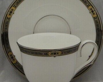 Set of 4 Lenox Vintage Jewel Cup & Saucer Sets