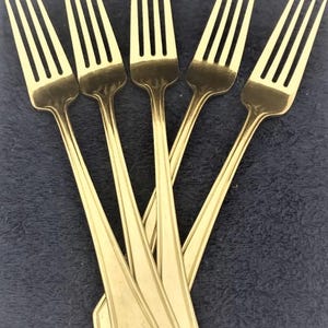 Set of 5 Wallace Casino (Stainless) Forks