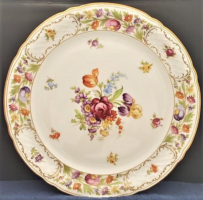 Schumann - Bavaria Empress Dresden Flowers 12" Round Platter - Etsy