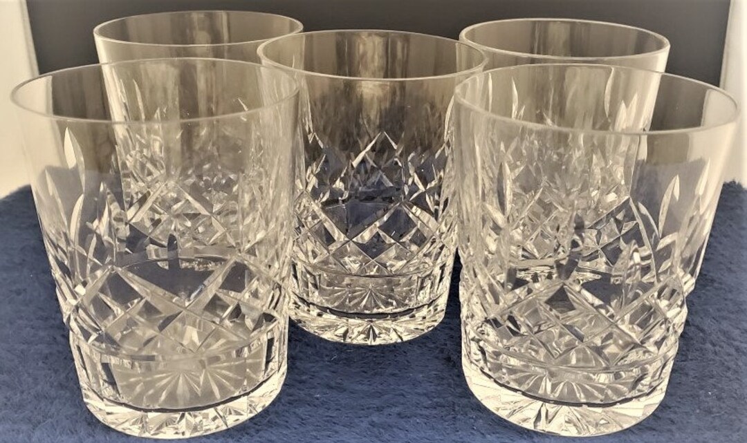 Set of 5 Waterford Lismore Double Old Fashioned Glasses Etsy
