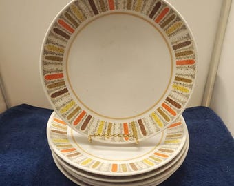 ヴィンテージ　ノリタケ プログレッション マルディグラ プレート5枚セット Vintage Noritake Progression 