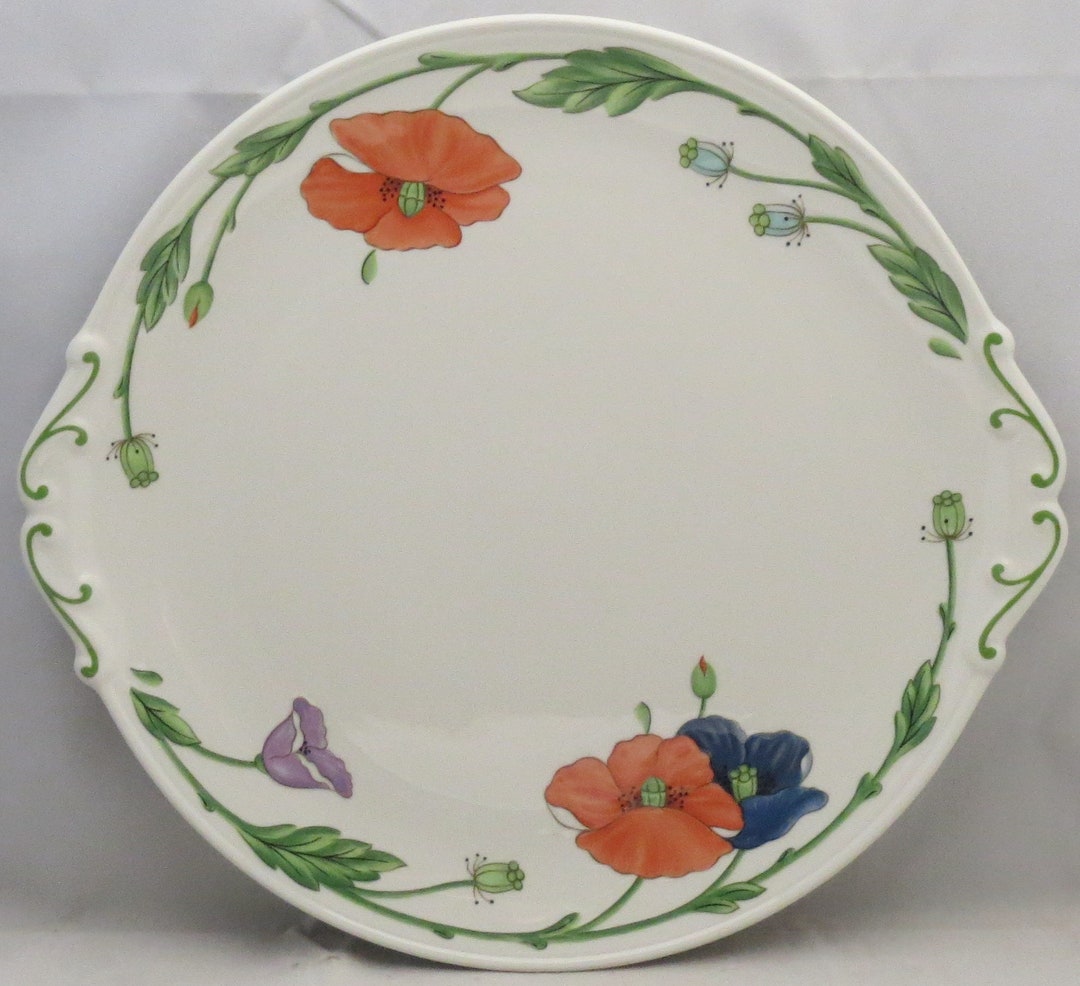 Villeroy & Boch Amapola Handled Cake Plate - Etsy