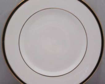 Set of 6 Minton Saturn Black Bread & Butter Plates