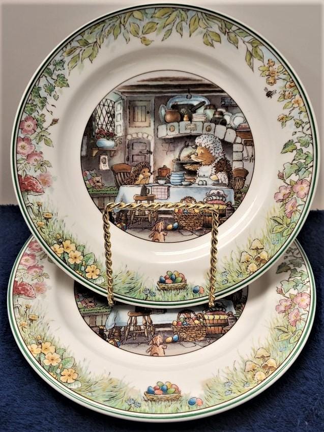 Set of 2 Villeroy & Boch Foxwood Tales Salad Plates (kitchen