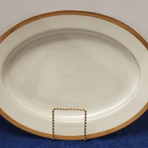Mikasa Colony Gold 14&quot; Oval Serving Platter LK